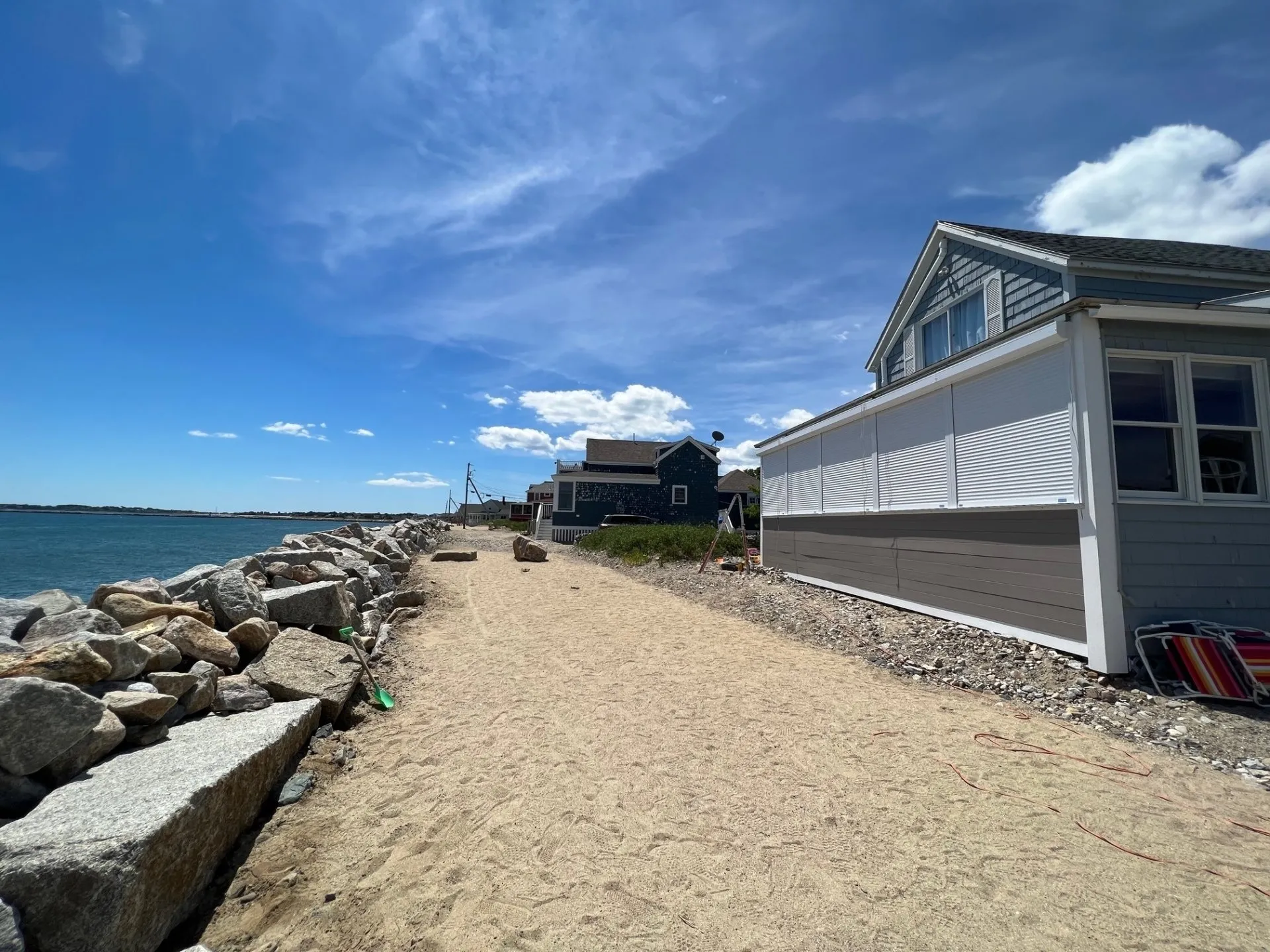 Storm Shutters Installed in Camp Ellis Maine, by Canvasworks, Inc